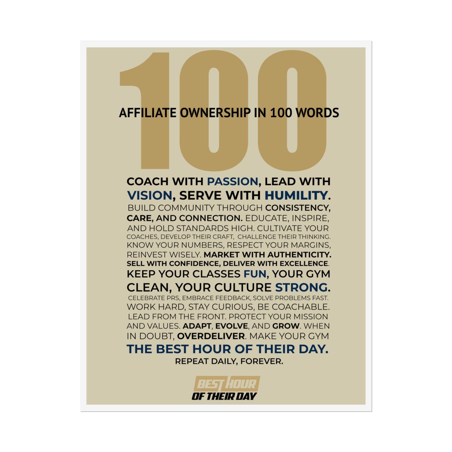 Affiliate Ownership in 100 Words