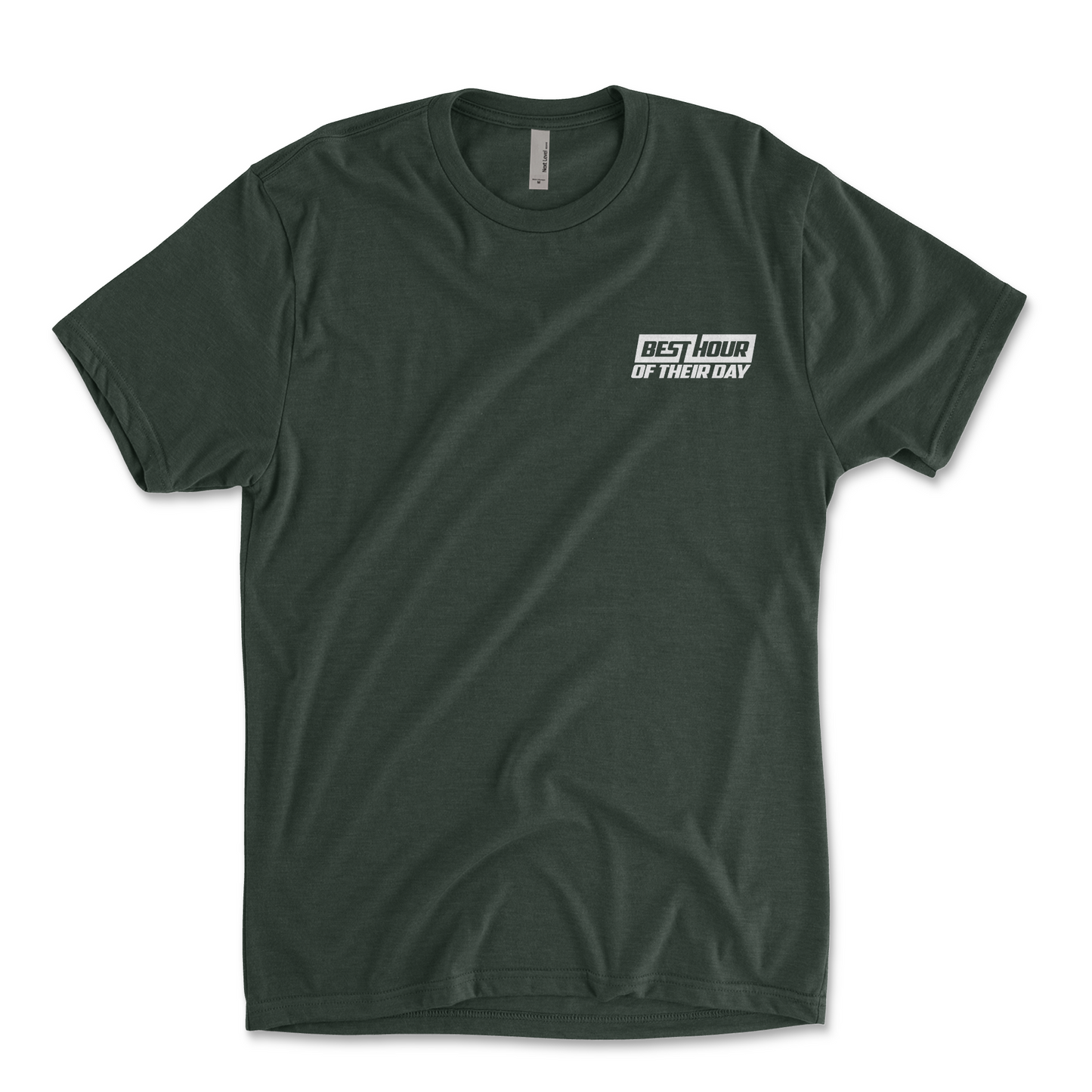 Best Hour Basic White Pocket Logo Tee
