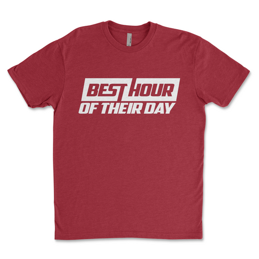 Best Hour Basic White Logo Tee
